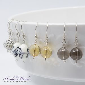 Heather Morales Designs, Earrings, Dangles, Sterling Silver and Copper