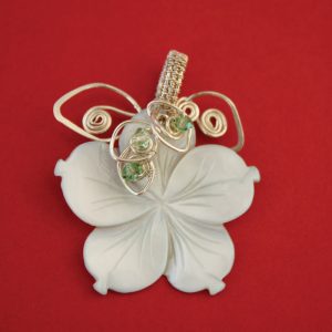 White Flower Pendant
